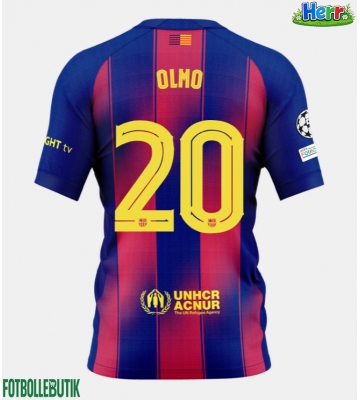 Barcelona Dani Olmo #20 Hemmatröja 2025-26 Kortärmad